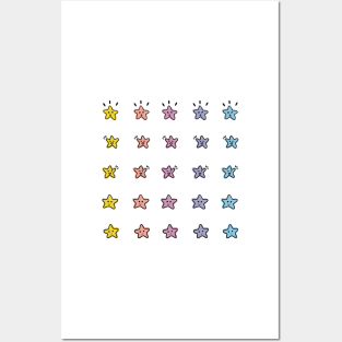 Journal sticker happy stars Posters and Art